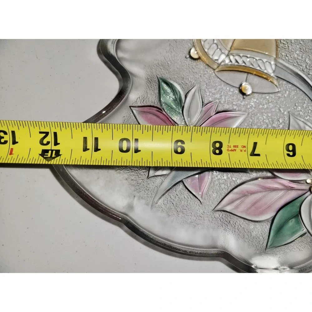 Savoir Vivre Christmas Tree Dish Serving Tray‎ Glass 13